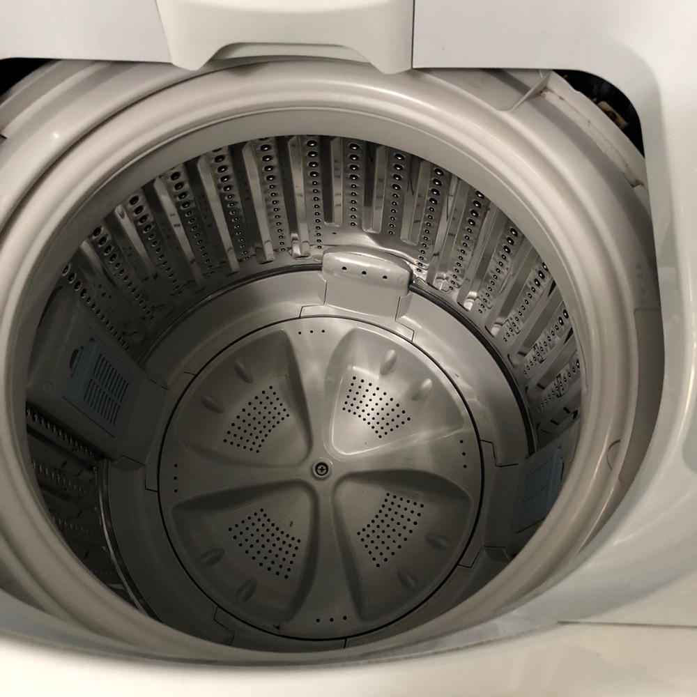 Haier washer and dryer with rack